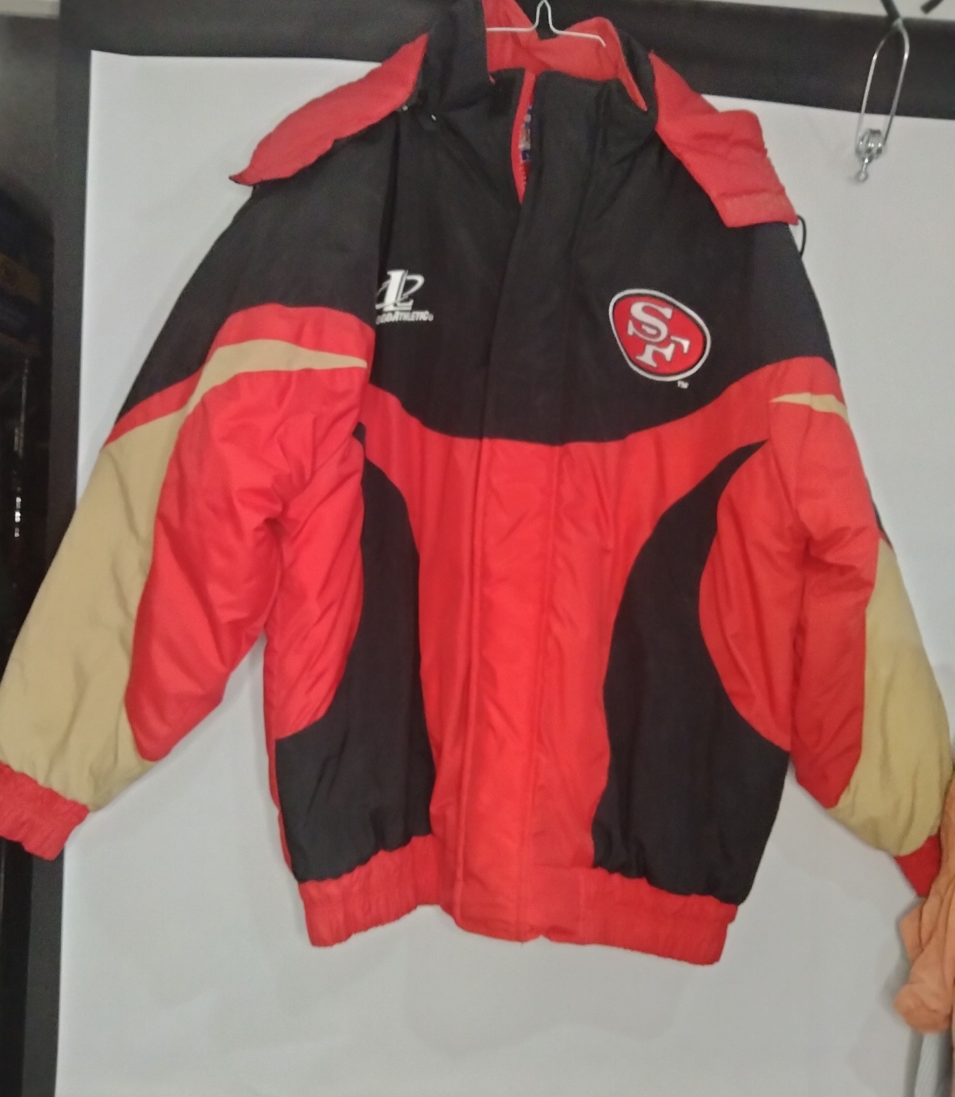 San Francisco 49ers Men's Puffer Jacket w/hood Large