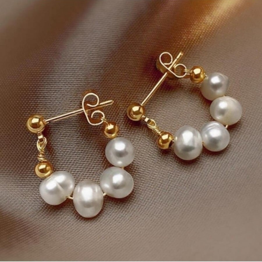 Anthropologie Pearl Drop Earrings