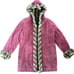 Dennis Basso Vintage Long Suede Faux Fur Hooded Coat Women's Medium