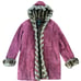 Dennis Basso Vintage Long Suede Faux Fur Hooded Coat Women's Medium