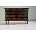 Doll House Furniture 1:12 Bedroom Set Bed Chest Of Drawers Night Stand Brown
