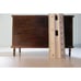 Doll House Furniture 1:12 Bedroom Set Bed Chest Of Drawers Night Stand Brown