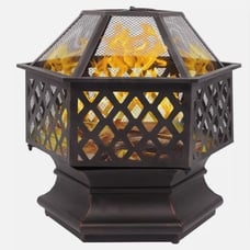 Wood Burning Fire Pit Outdoor Heater Backyard Patio Stove Fireplace Backyard
