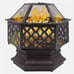 Wood Burning Fire Pit Outdoor Heater Backyard Patio Stove Fireplace Backyard