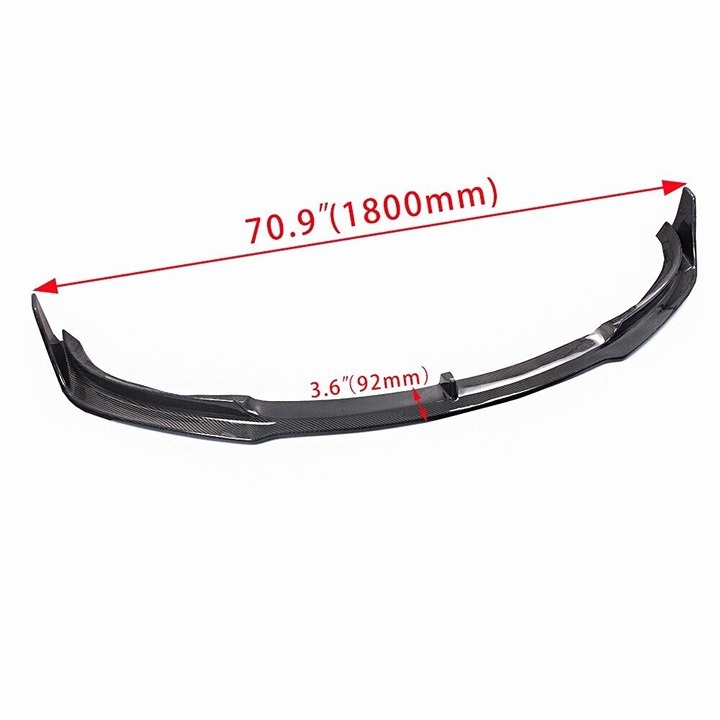 BRAND NEW 2017-2023 Tesla Model 3 V Style Front Bumper Lip Real Carbon Fiber