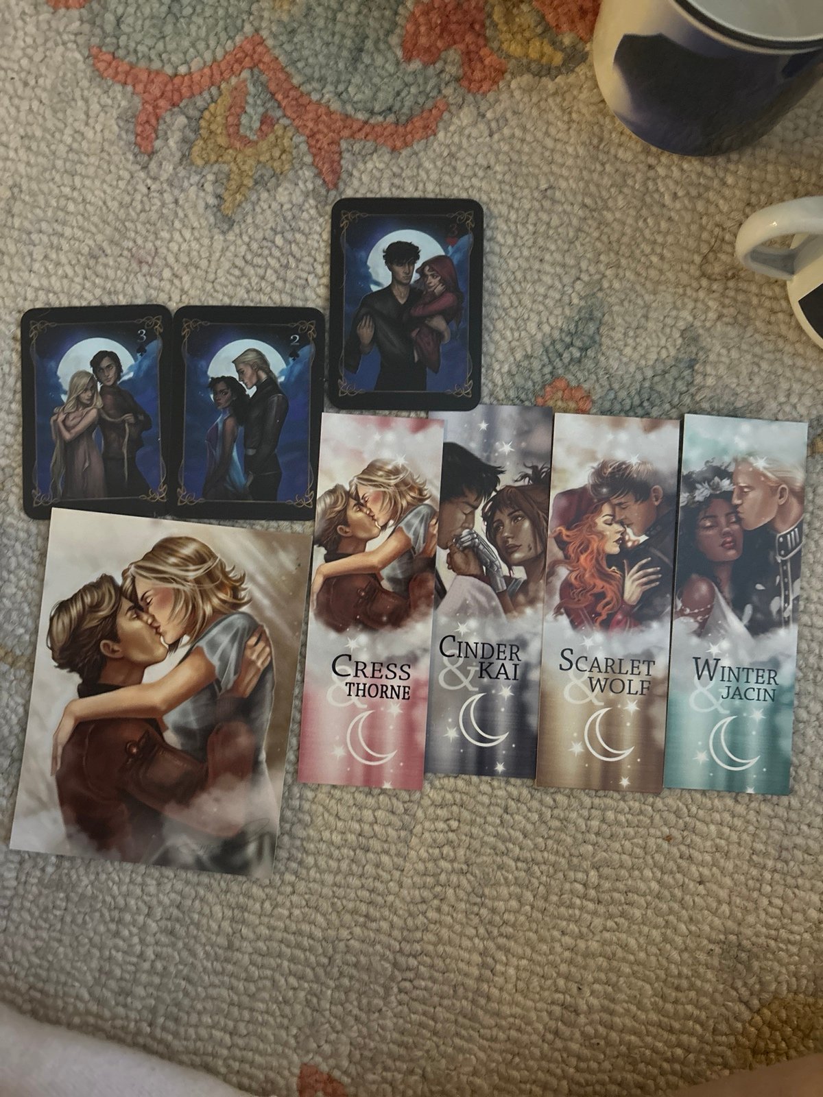 The lunar chronicles bookmarks, cards, art print