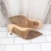 Celine Paris tan leather heels size 36