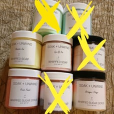 Soak + Unwind Whipped Soap Bundle Lot