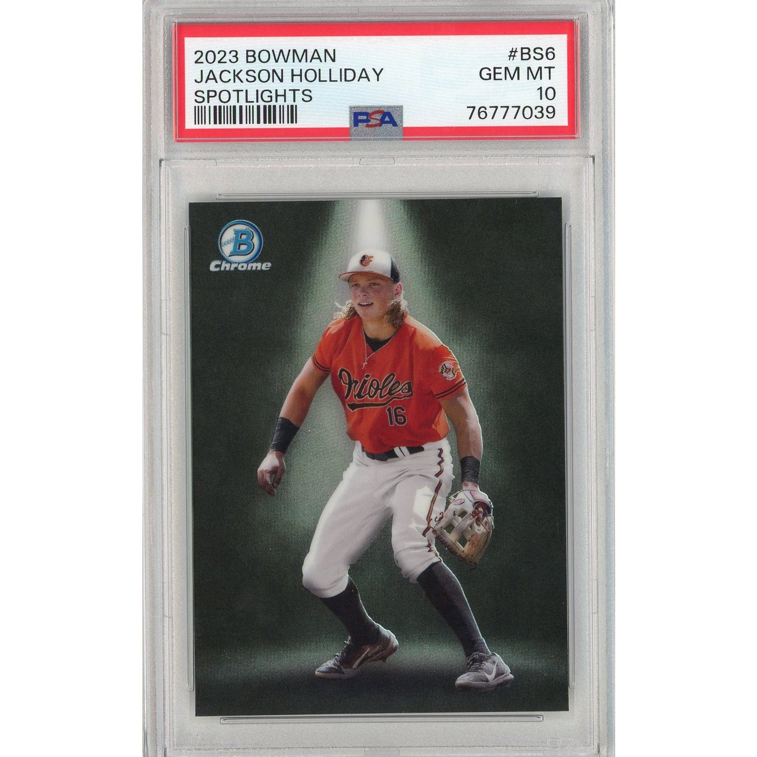Graded 2023 Topps Bowman Jackson Holliday #BS6 Spotlights Rookie  Card PSA 10