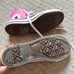 Pink high top converse