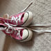 Pink high top converse