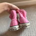 Pink high top converse