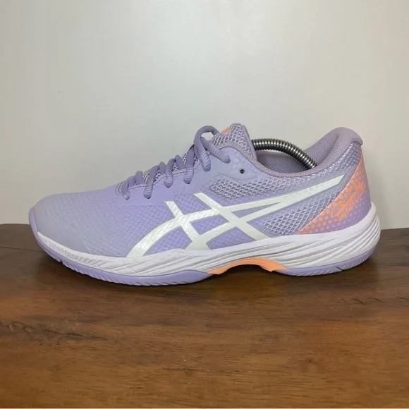 Asics | Gel-Game 9 Pickleball Court Shoes - Lilac Purple Orange ; Womens 8.5