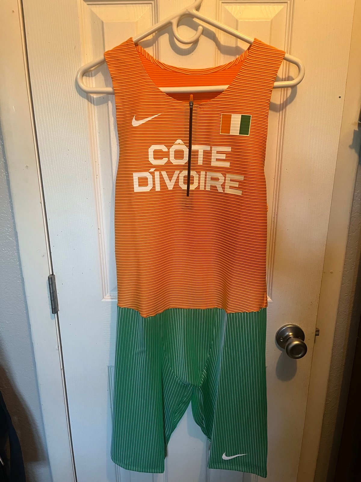 Nike Pro Elite Côte Divoire Track & Field Speedsuit (CU1842-812) Men Size Large
