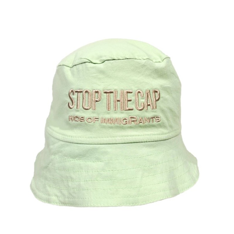 Chukwu x Kids Of Immigrants Stop the Cap Unisex Bucket Hat in Mint, Size OS