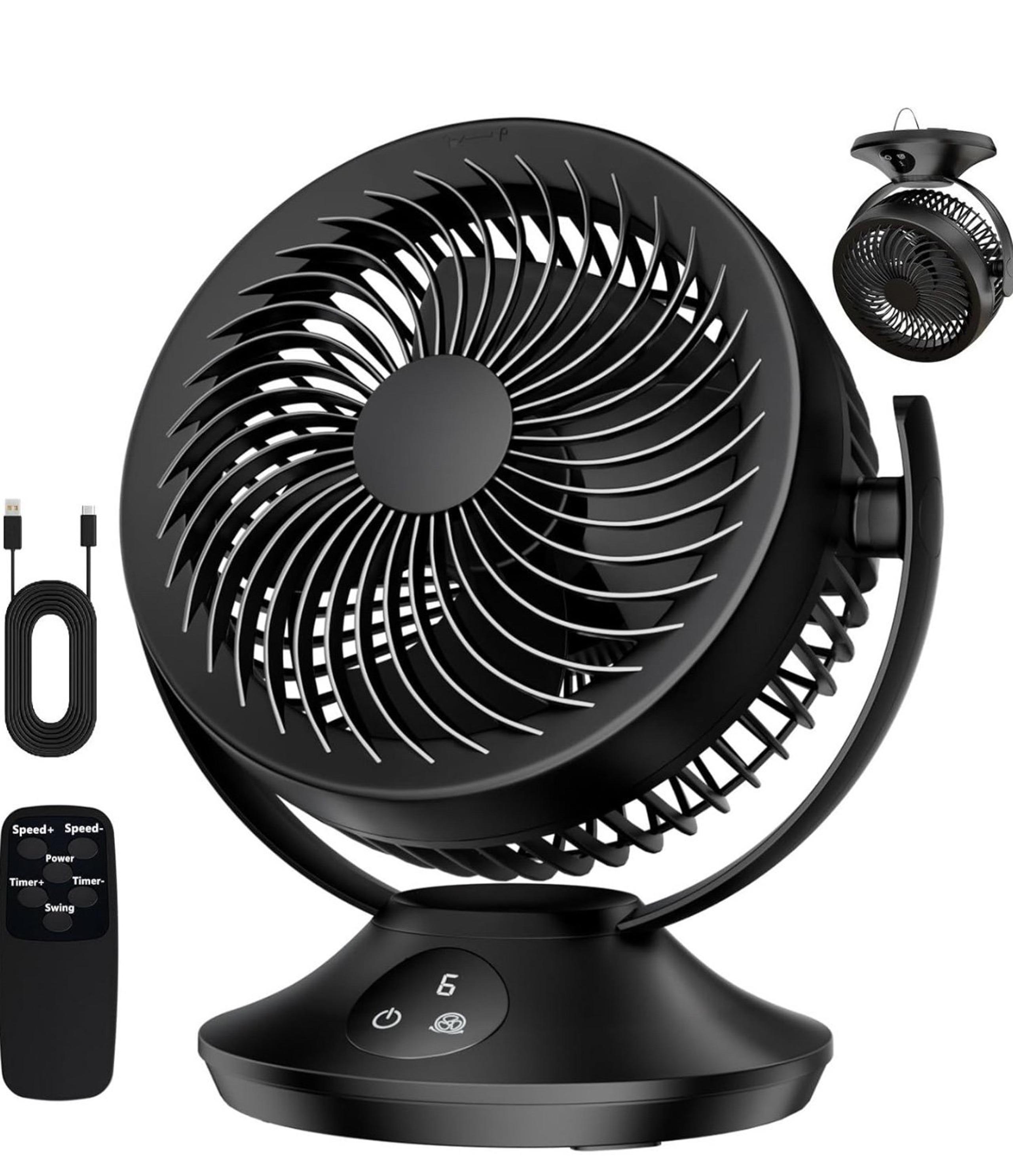 Rechargeable Desk Fan