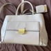WHITE STEVE MADDEN SATCHEL