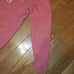 American Giant Pink 100% Cotton Felt Zip Up Hoodie L