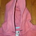 American Giant Pink 100% Cotton Felt Zip Up Hoodie L