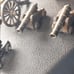 *5* VINTAGE*PENN CRAFT* MINI BRASS+CAST IRON MILITARY CANNON REPLICAS