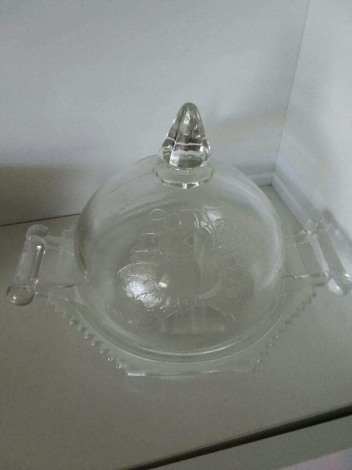 Vintage Domed Pear Butter Dish