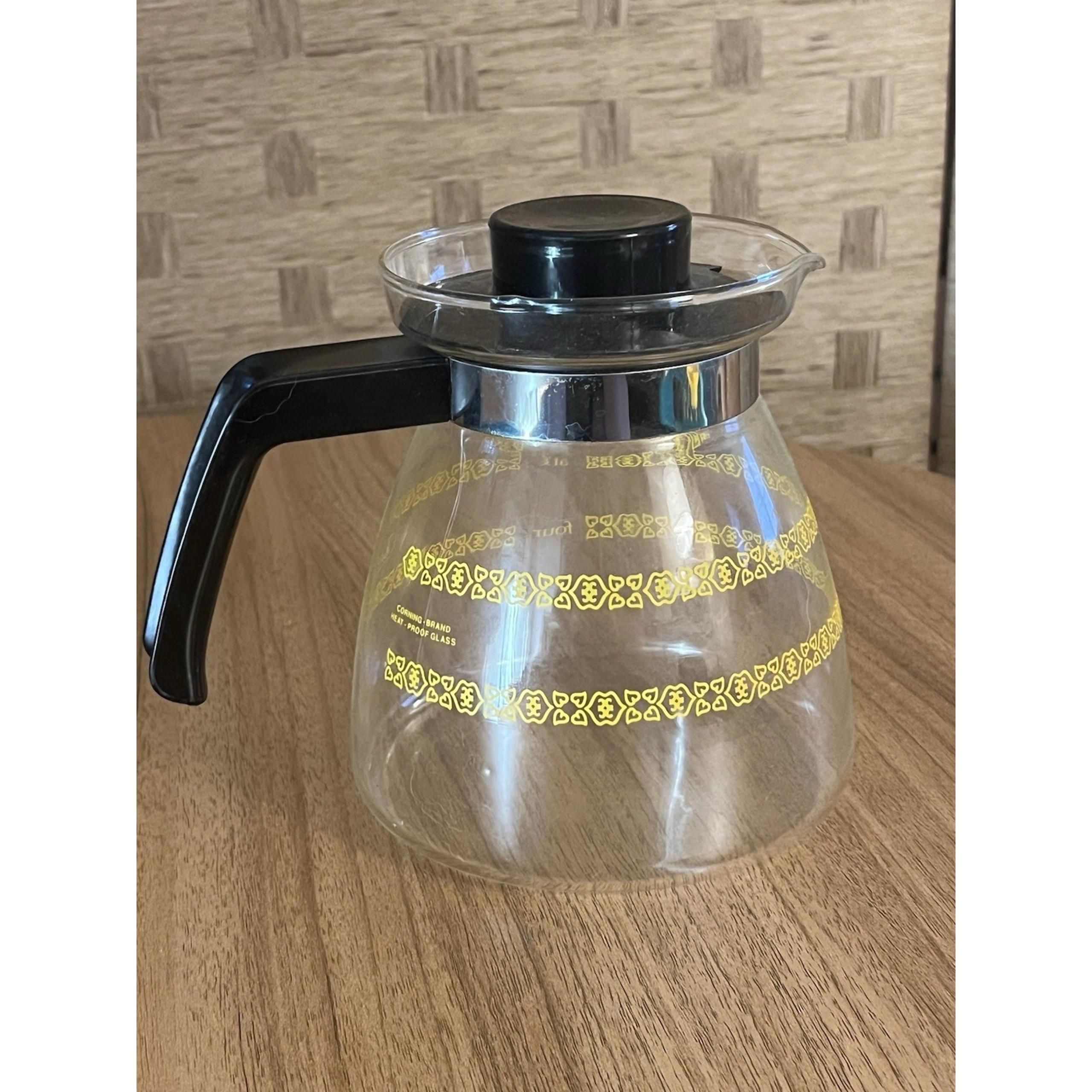Corning Melitta Vintage 6 Cup Glass Replacement Coffee Pot Carafe with Lid