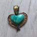 Mine Finds By Jay King Dtr Chilean Turquoise Heart & Citrine Pendant 925...
