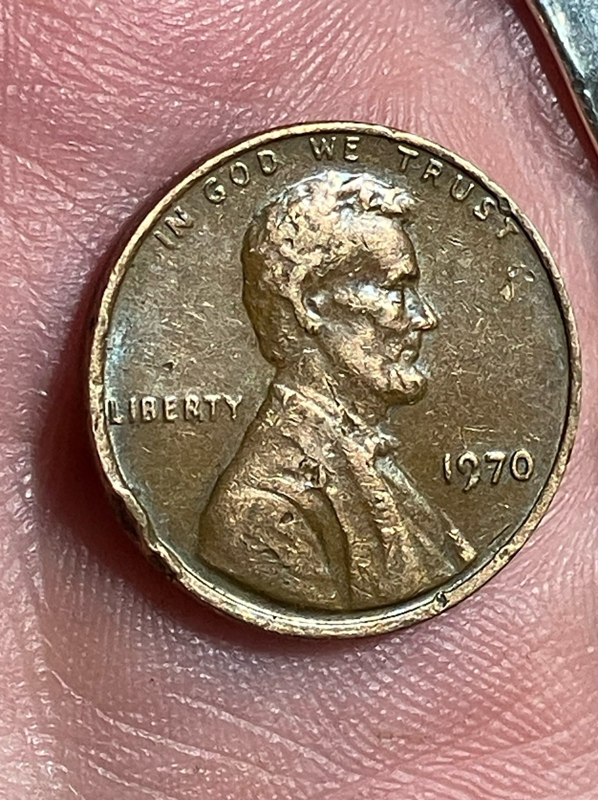 1970 no mint mark Penny error coin
