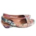 Gentle Souls It's so fun multicolor floral leather flat closed toe sandals 5.5