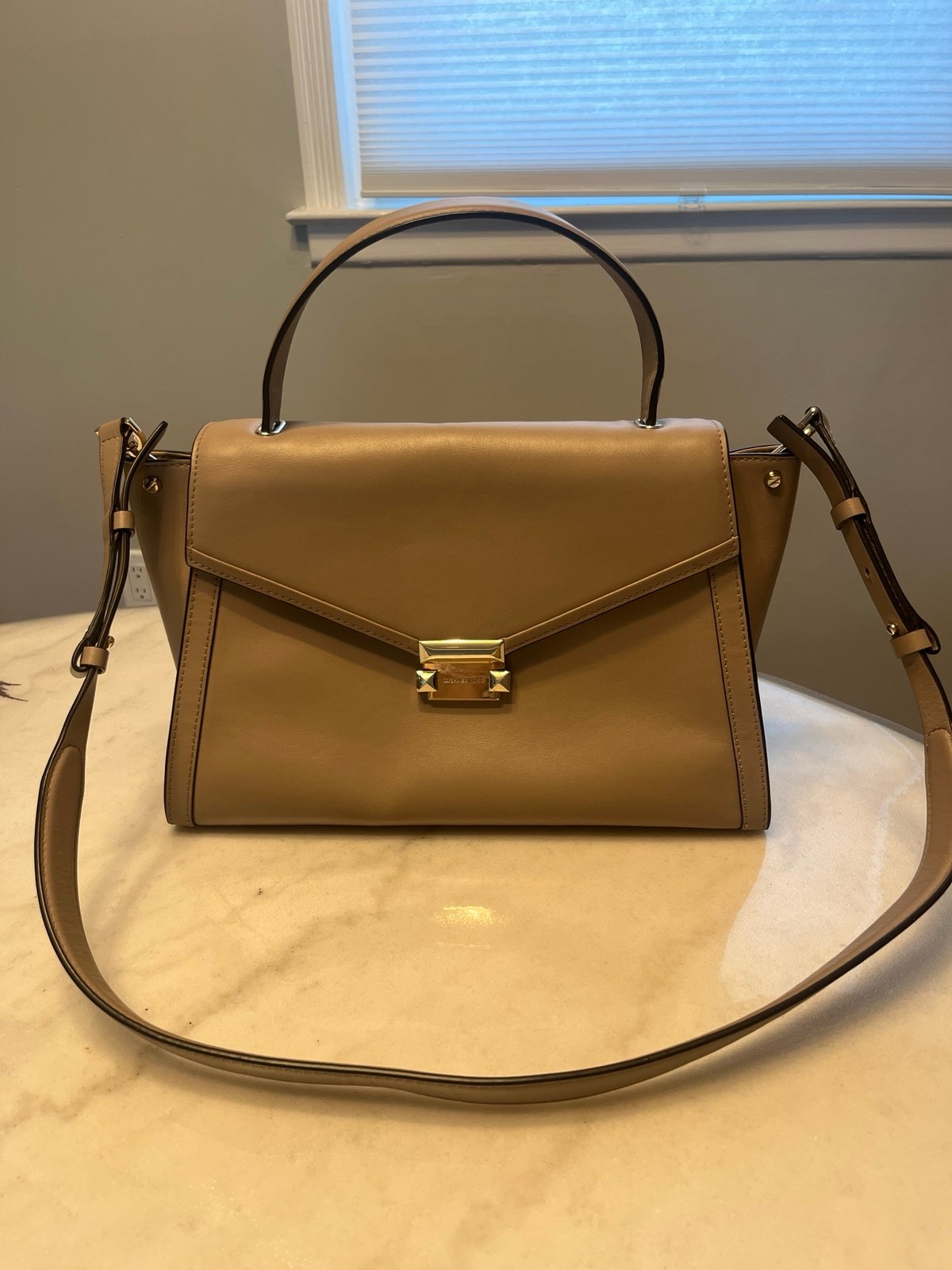 michael kors whitney large top handle satchel