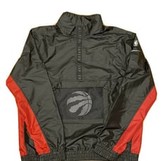 Nike NBA Toronto Raptors Half-Zip Pullover Jacket Black AV0637-010 Size XL Tall