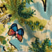 Vintage Dolce Apparel Petites Heavily Beaded Tropical Pencil Midi Skirt S