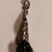 925 Sterling Silver & Black, White, Picasso Beaded Bracelet