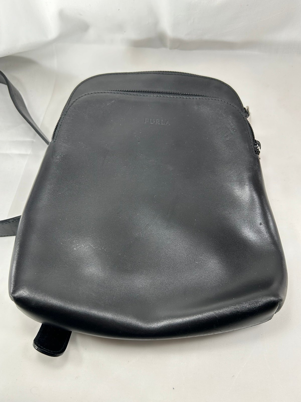 Furla black sling bag hot sale