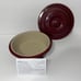 Pampered Chef Round Covered Baker Cranberry 1364 New No Box