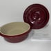 Pampered Chef Round Covered Baker Cranberry 1364 New No Box
