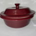 Pampered Chef Round Covered Baker Cranberry 1364 New No Box