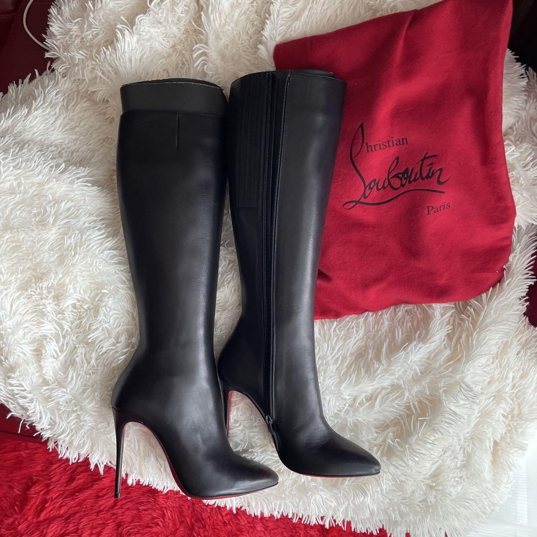 Christian Louboutin Black Long Boots