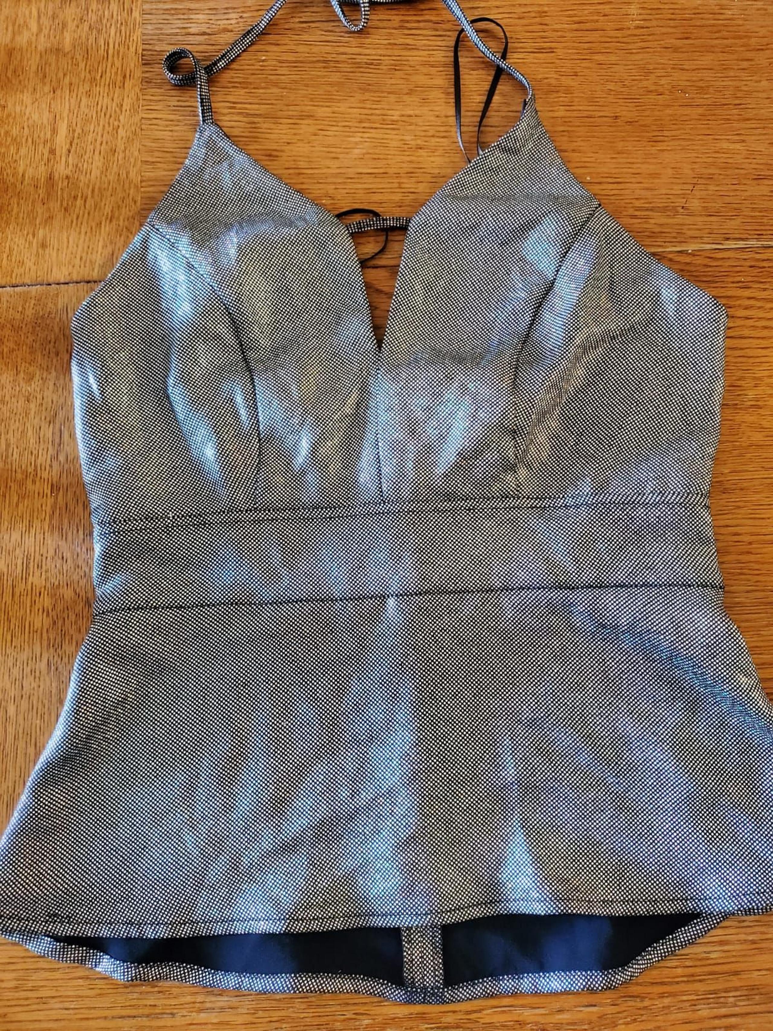 Express Women's Halter Top Metallic 0