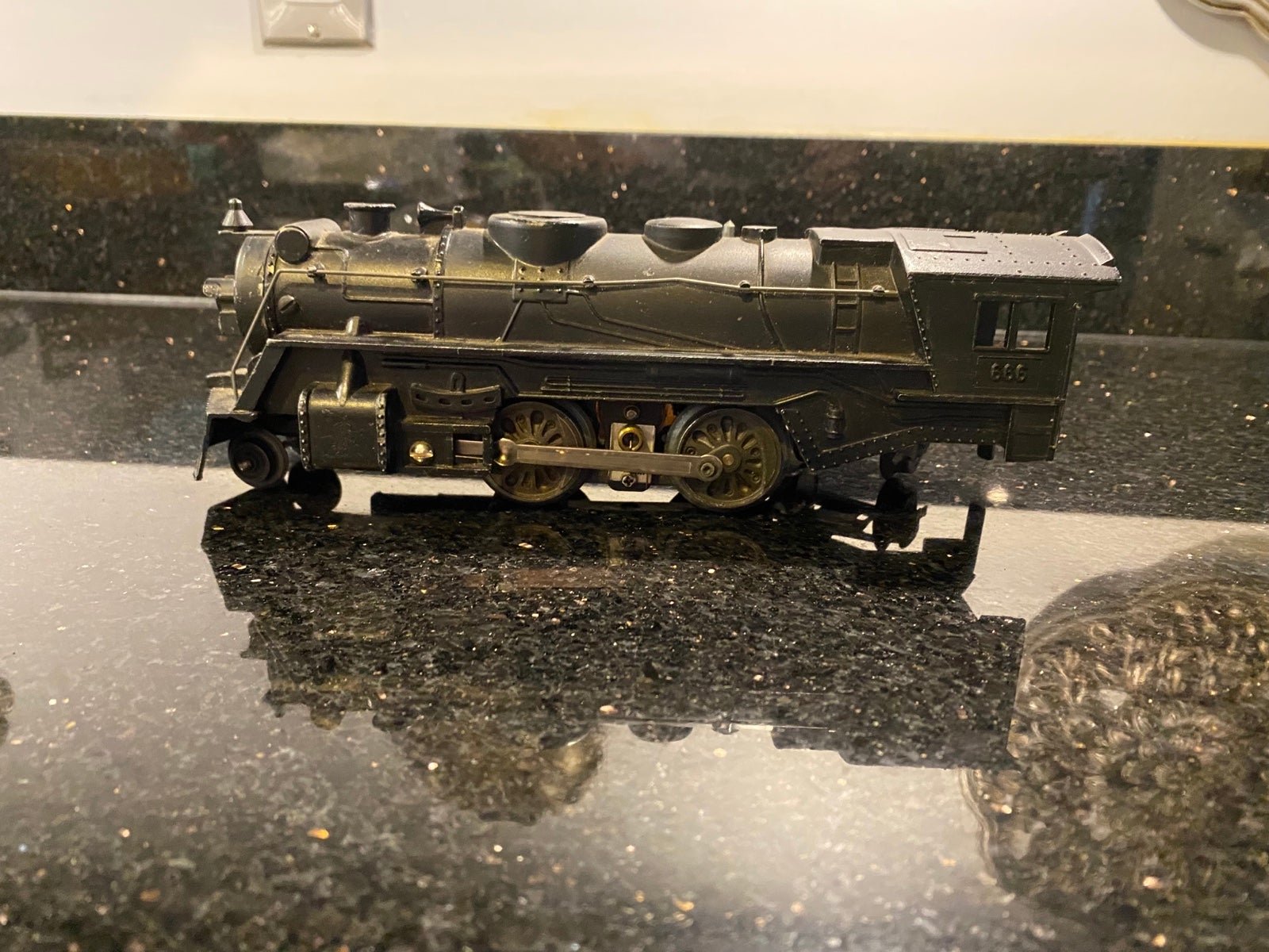 Vintage Louis Marx & Co Mode 666 10” Die-cast Steam Locomotive TESTED