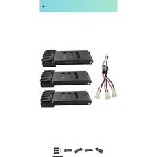 Fytoo 3PCS 7.4V 1200mah Lithium Battery with 1 to 3 Charging Conversion line for