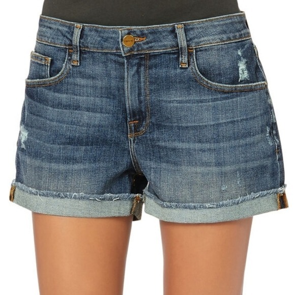 FRAME Denim Le Grand Garcon Jean Shorts Aldred Wash Size 24