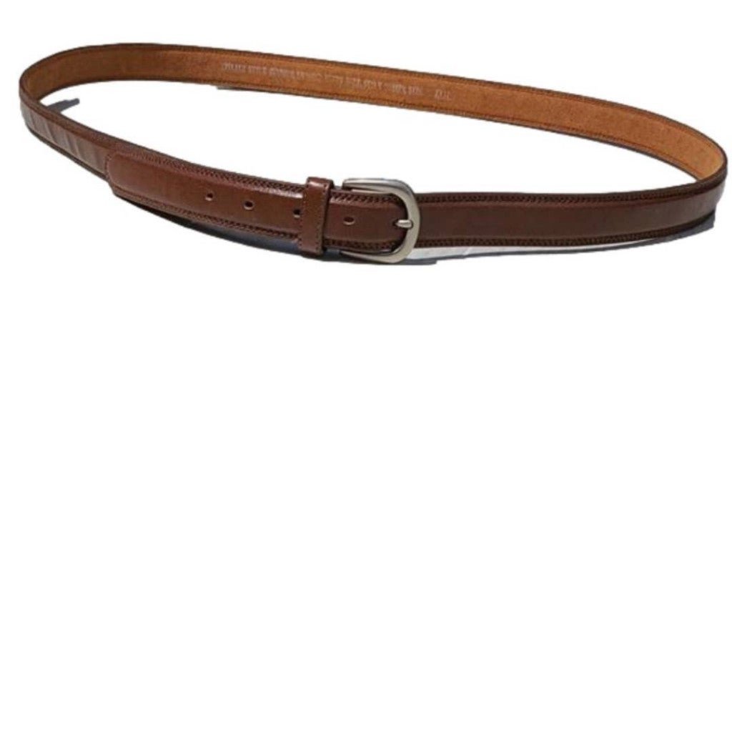Italian style genuine leather dress belt