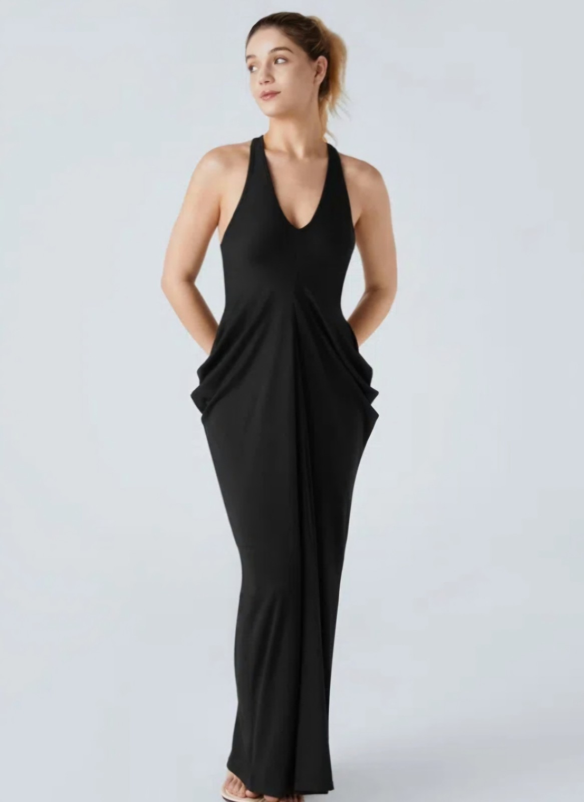 NWT Ruched Maxi Dress