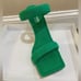 Good American green sandals Terry cloth slip on square front. 8.5 New