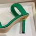 Good American green sandals Terry cloth slip on square front. 8.5 New