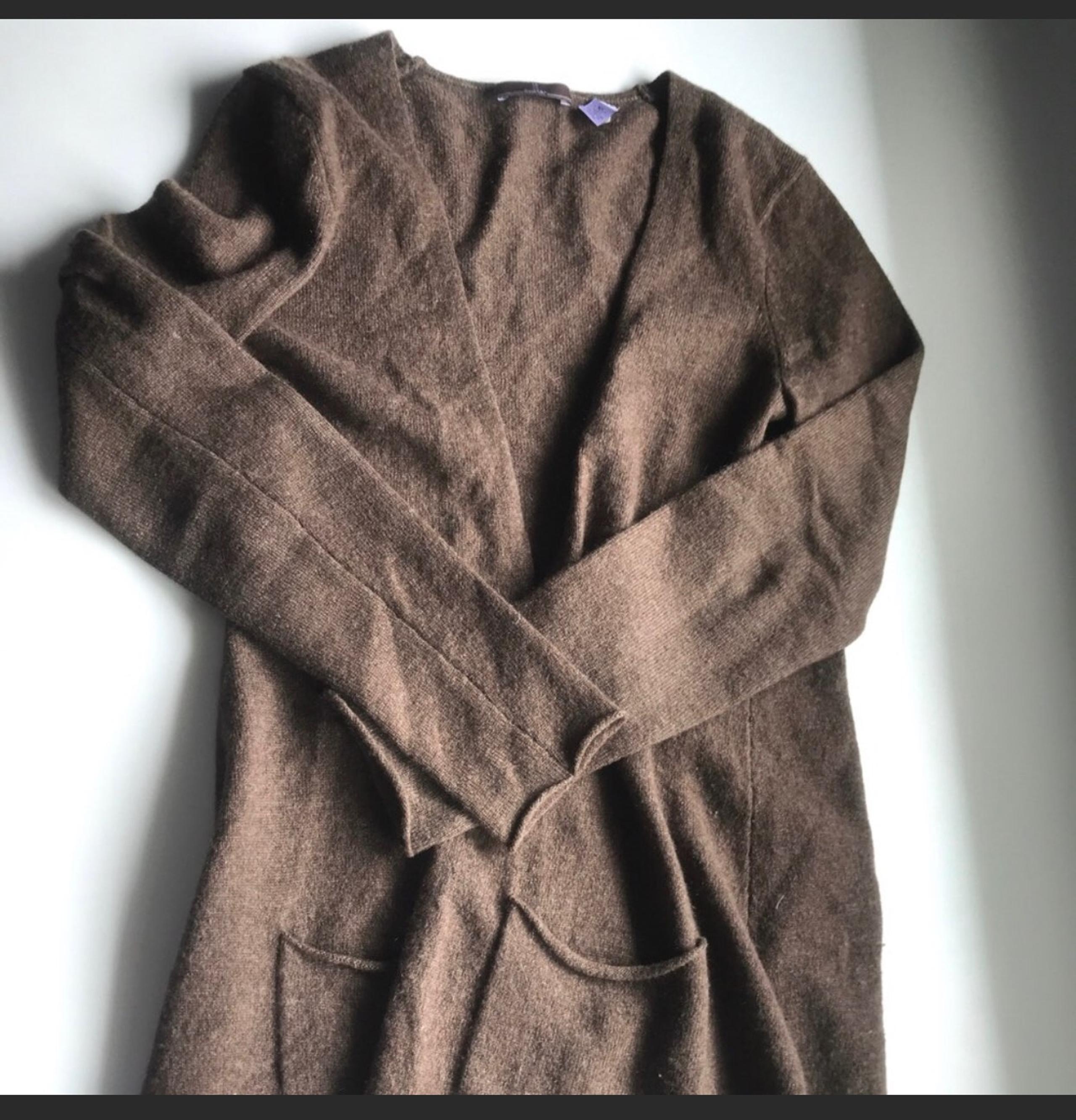 Cullen Brown Cashmere Drape Cardigan