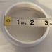 Beautiful Lucite White (2) and Red (1) Bracelets - set of 3