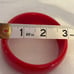 Beautiful Lucite White (2) and Red (1) Bracelets - set of 3