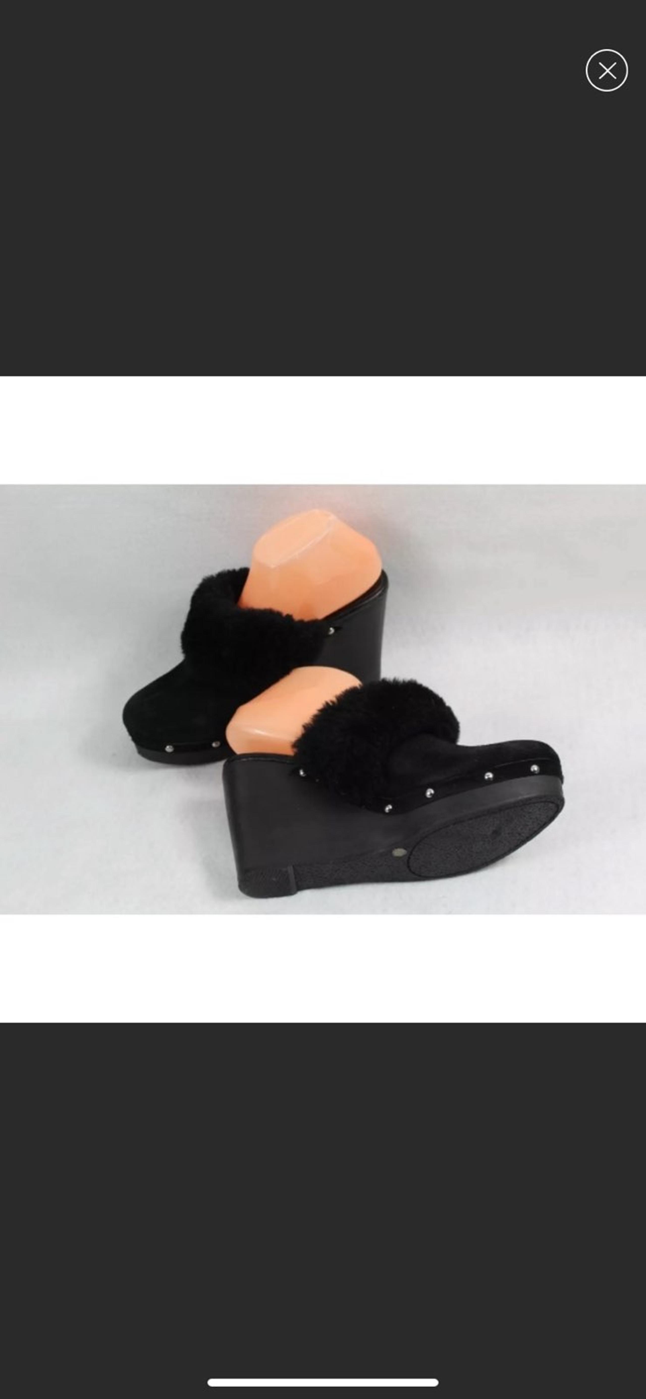 Vince Camuto fir trim mules 8